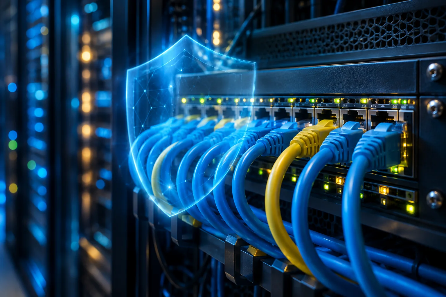 Güvenli ağ ve network altyapısı hizmetini anlatan temsili görsel